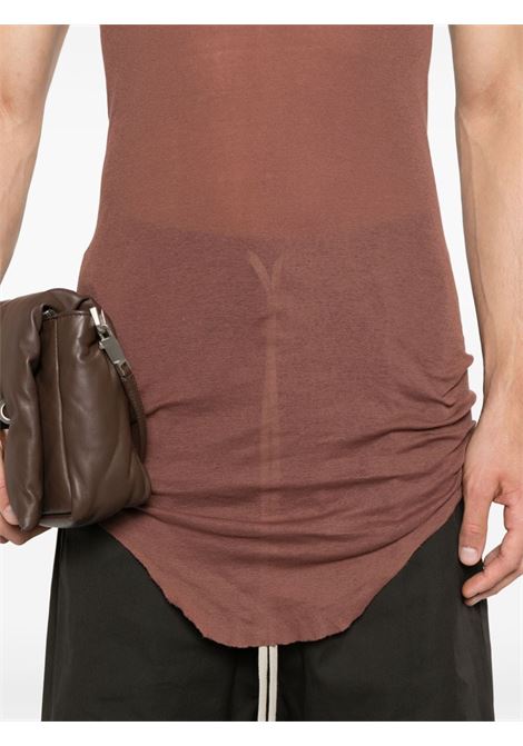 Canotta a coste in marrone Rick Owens - uomo RICK OWENS | RU02D6150MR93
